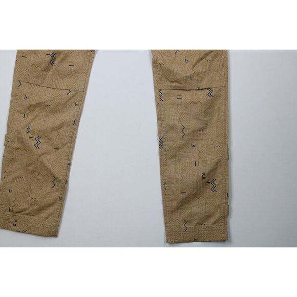 Rocksmith Mens Size 38x36 Abstract Geometric Strap Skateboard Cargo Pants Beige - Picture 4 of 14